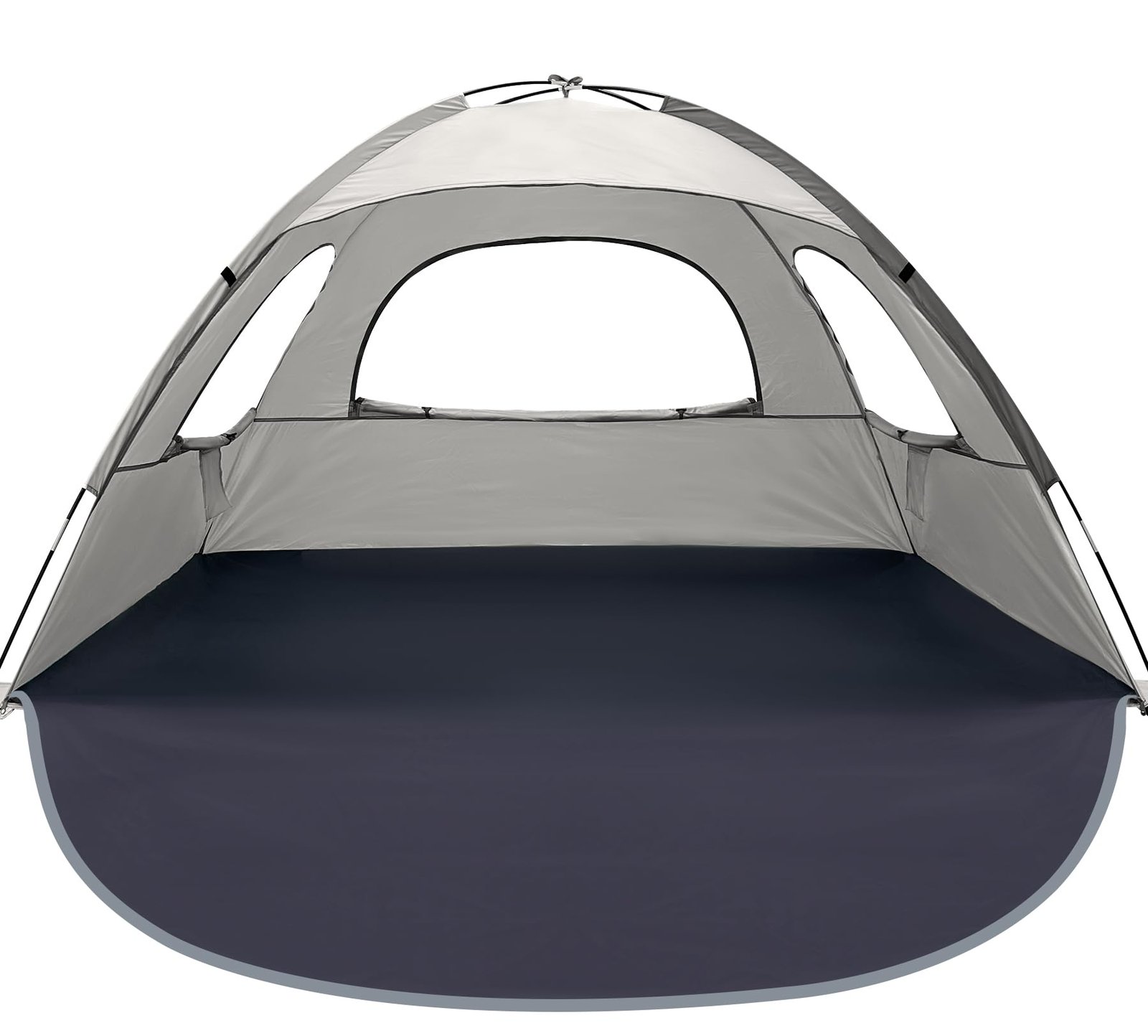 WhiteFang Beach Tent Anti-UV Portable Sun Shade Shelter for 3/4/6/8 Person, Exte