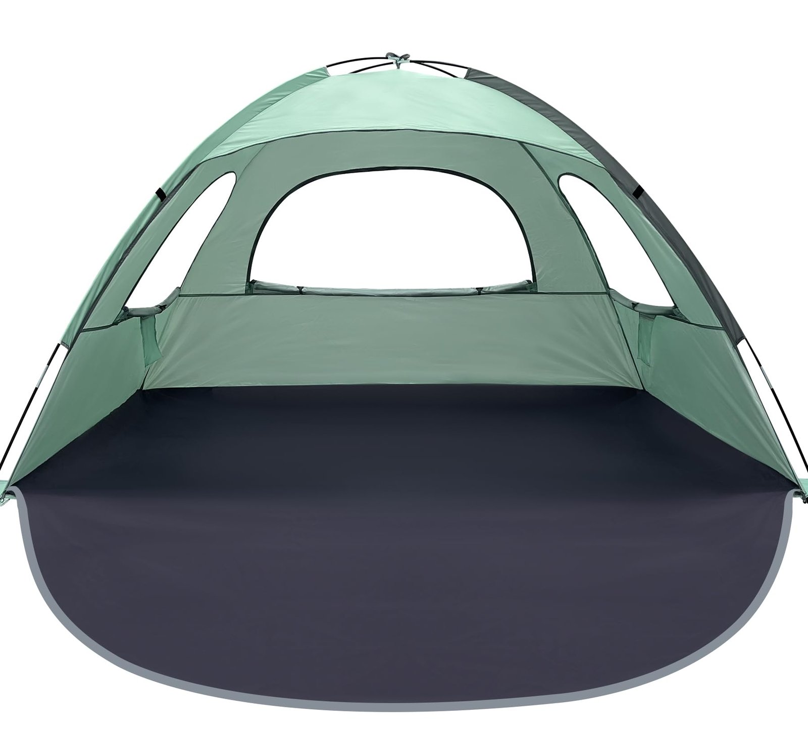 WhiteFang Beach Tent Anti-UV Portable Sun Shade Shelter for 3/4/6/8 Person, Exte