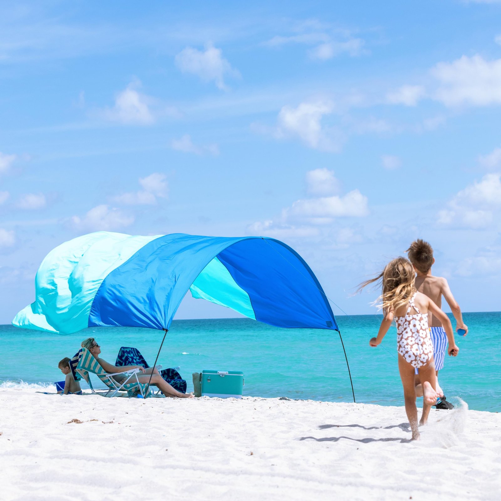 Shibumi Shade 3.0 Version | Wind-Powered Beach Tent Shade Canopy | Sets Up in 3 
