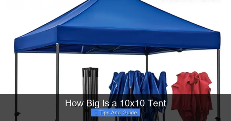 How Big Is a 10x10 Tent