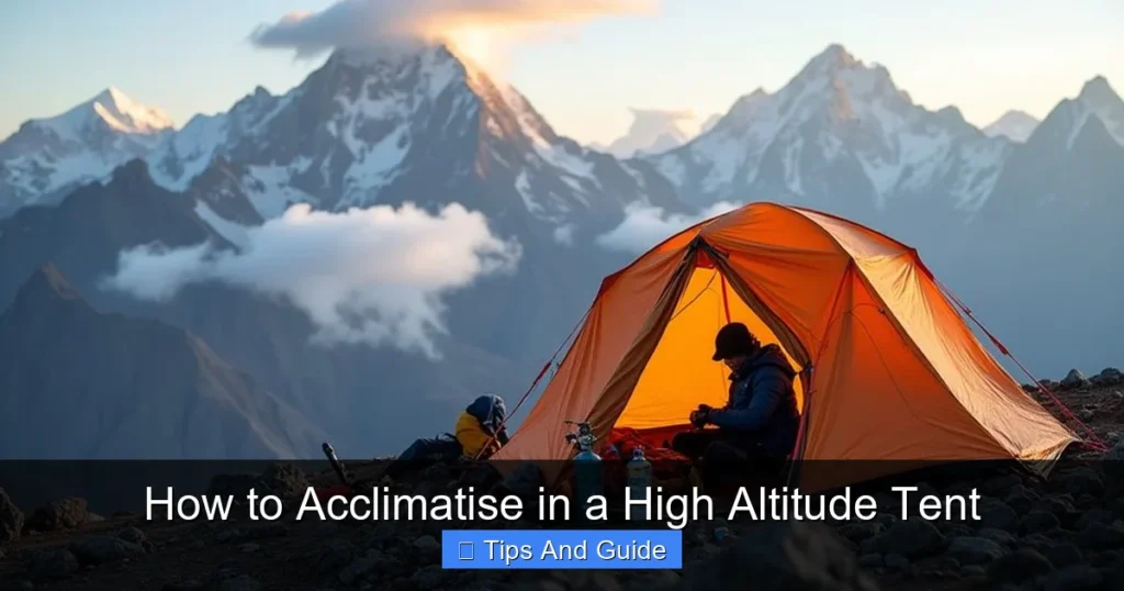How to Acclimatise in a High Altitude Tent How to Acclimatise in a High Altitude Tent