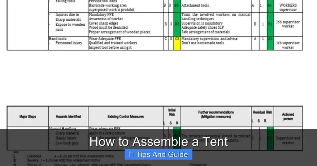How to Assemble a Tent