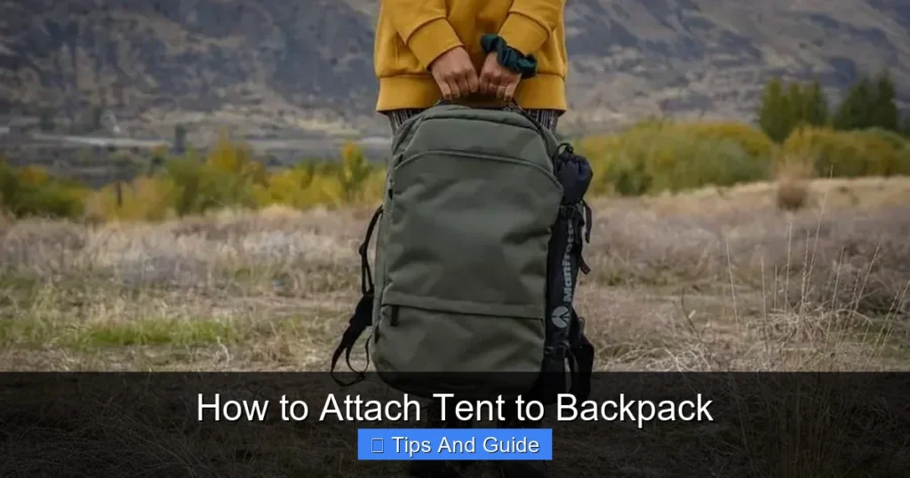 How to Attach Tent to Backpack