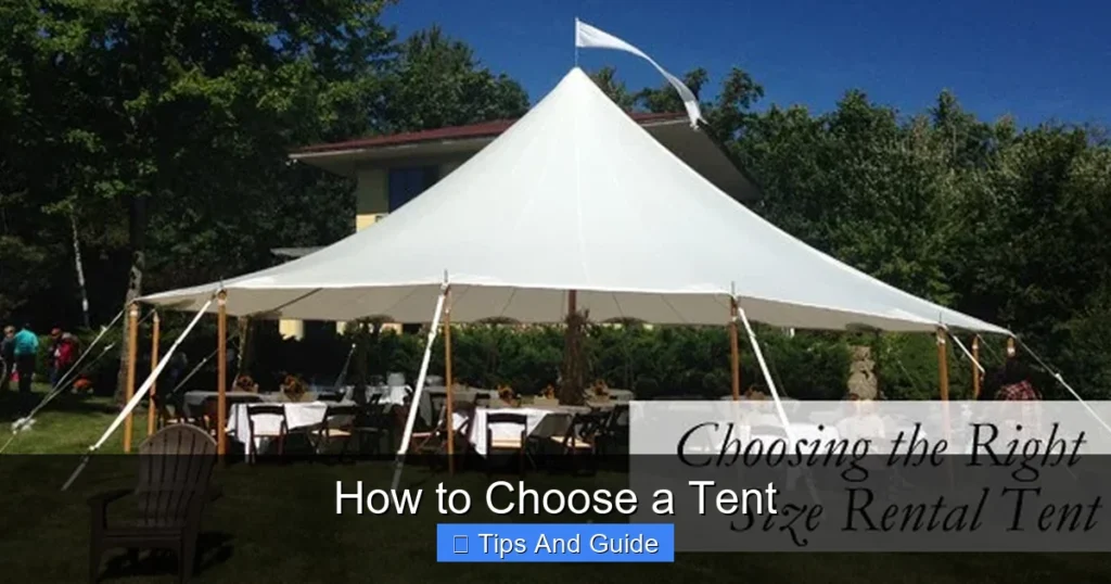 How to Choose a Tent