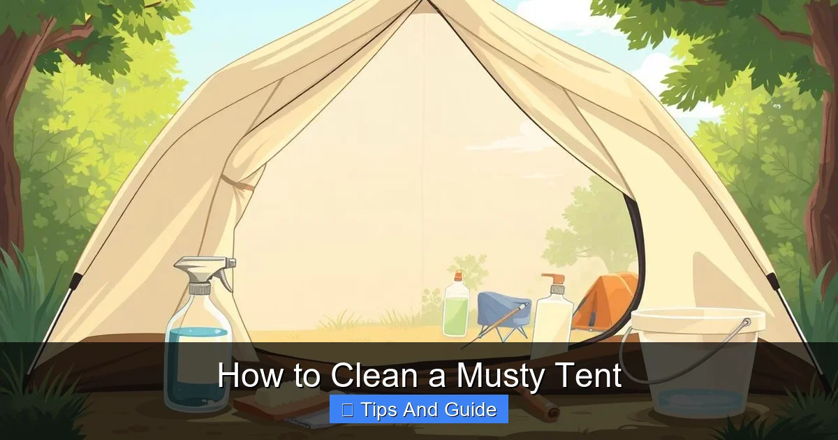 How to Clean a Musty Tent