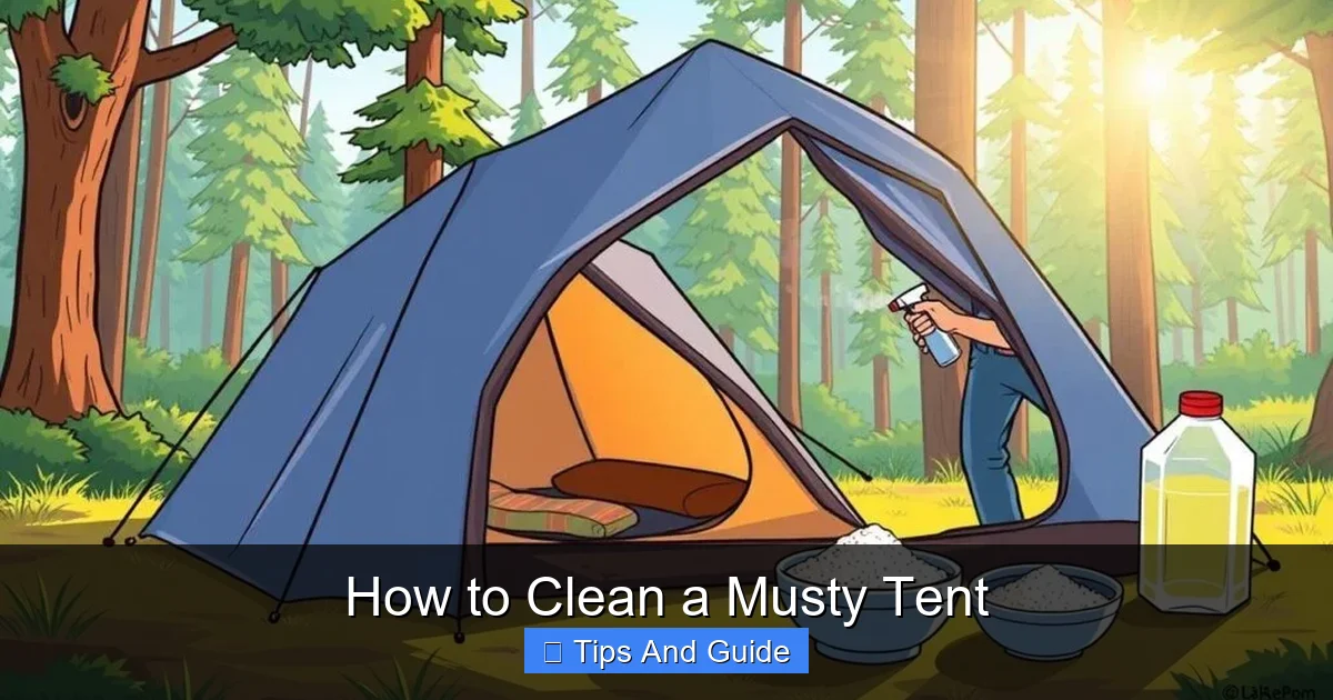 How to Clean a Musty Tent