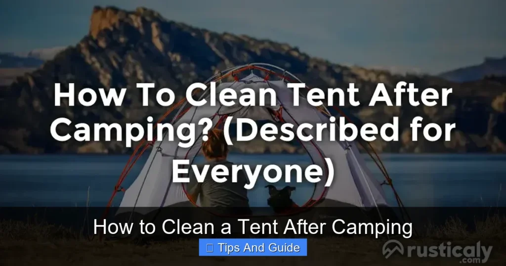 How to Clean a Tent After Camping