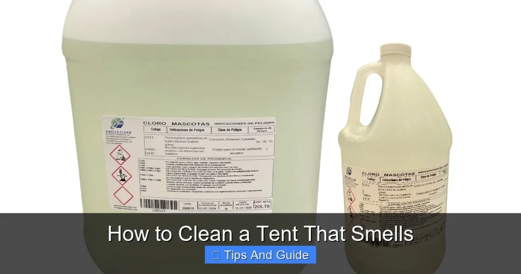 How to Clean a Tent That Smells