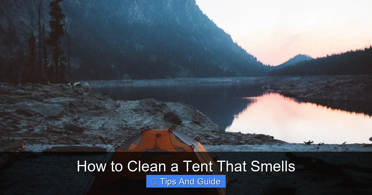 How to Clean a Tent That Smells