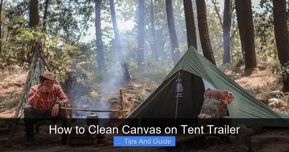 How to Clean Canvas on Tent Trailer