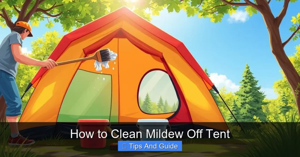 How to Clean Mildew Off Tent