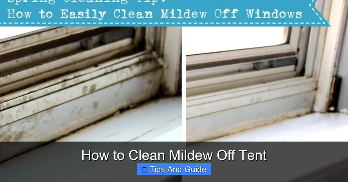 How to Clean Mildew Off Tent
