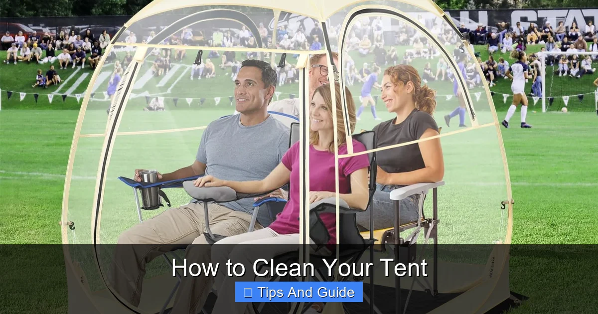 How to Clean Your Tent