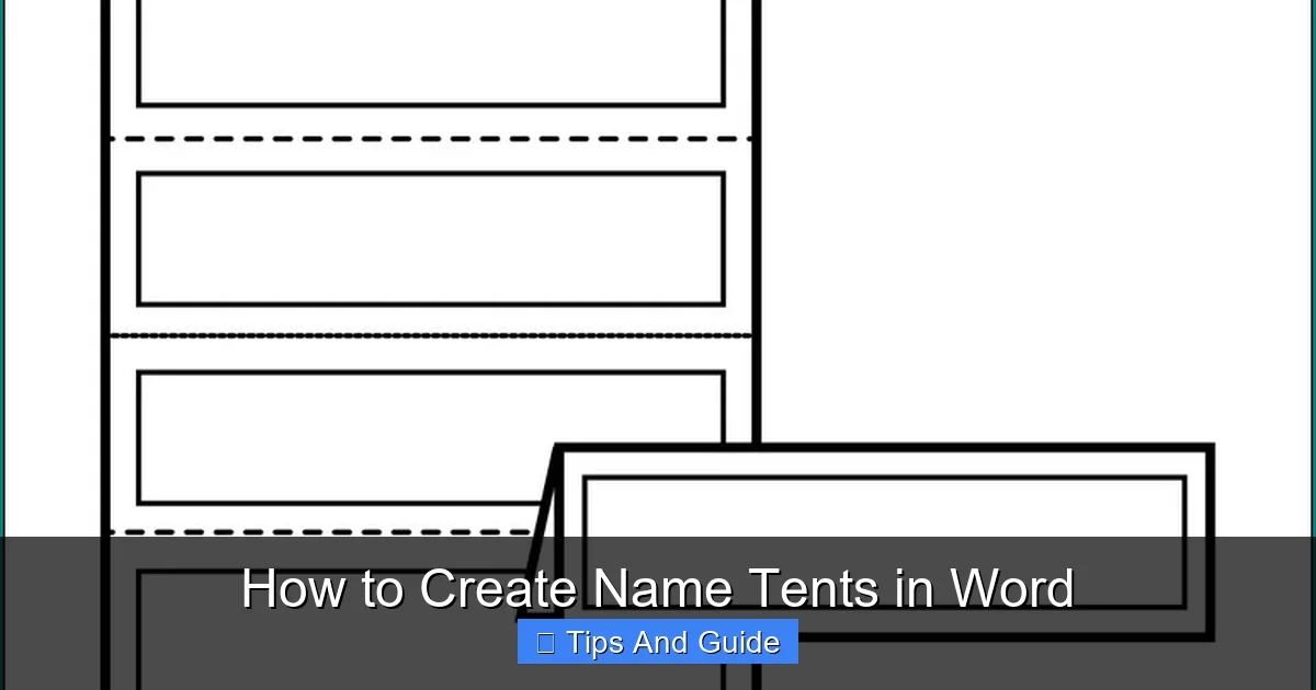 How to Create Name Tents in Word