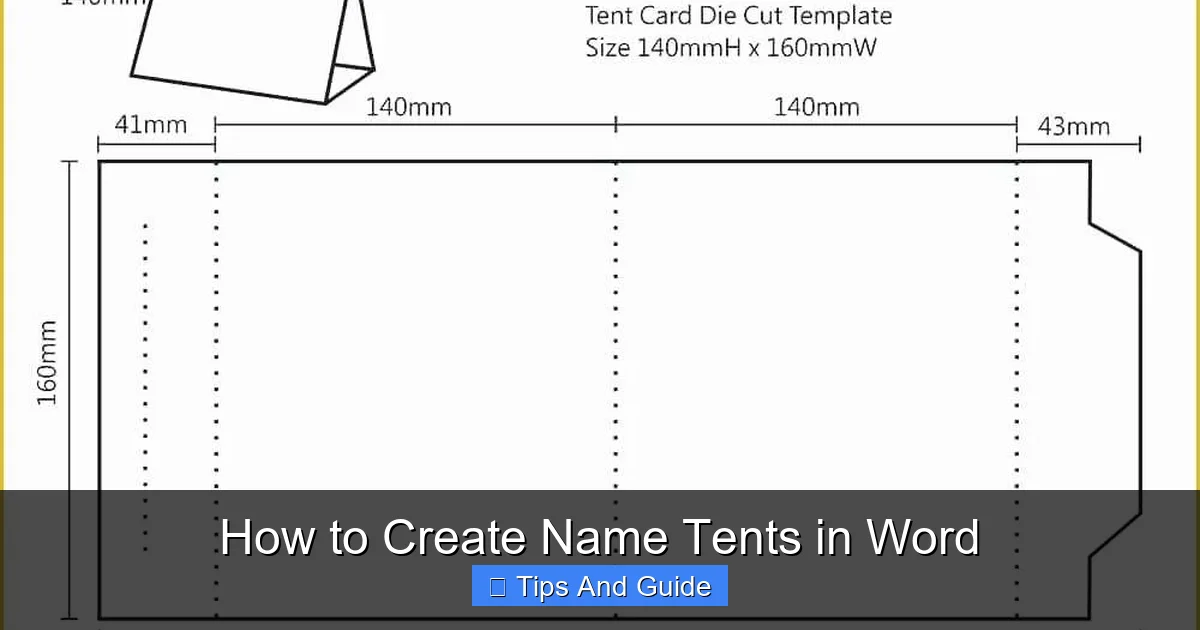 How to Create Name Tents in Word