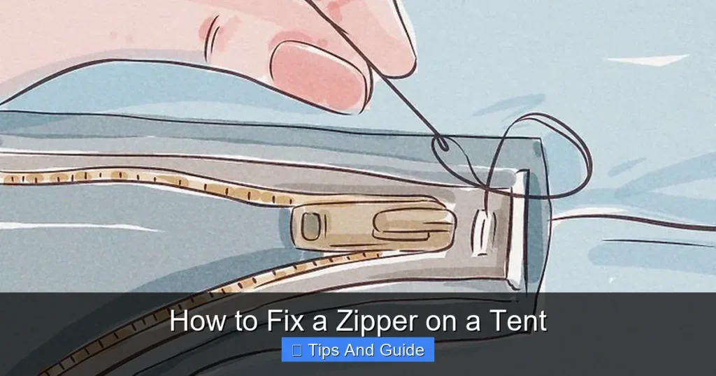 How to Fix a Zipper on a Tent