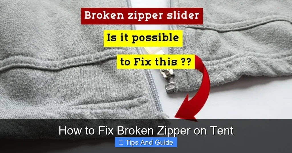 How to Fix Broken Zipper on Tent