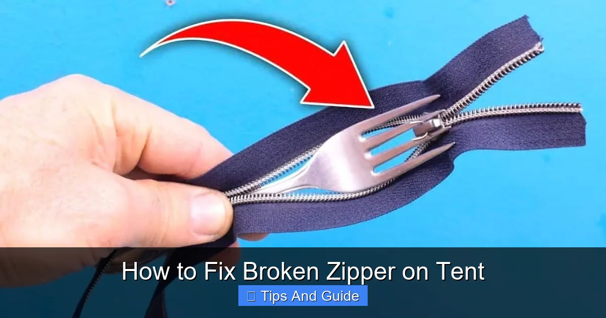 How to Fix Broken Zipper on Tent