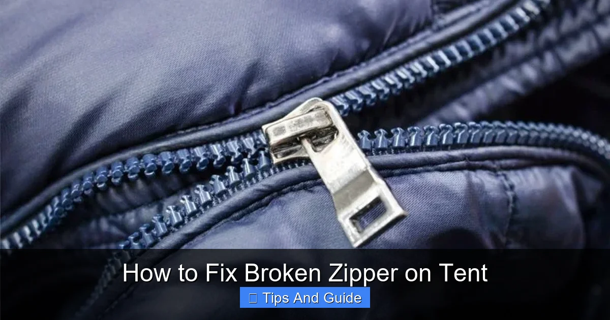 How to Fix Broken Zipper on Tent