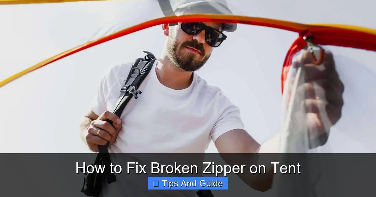 How to Fix Broken Zipper on Tent