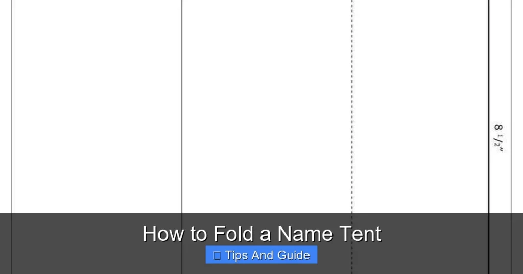 How to Fold a Name Tent