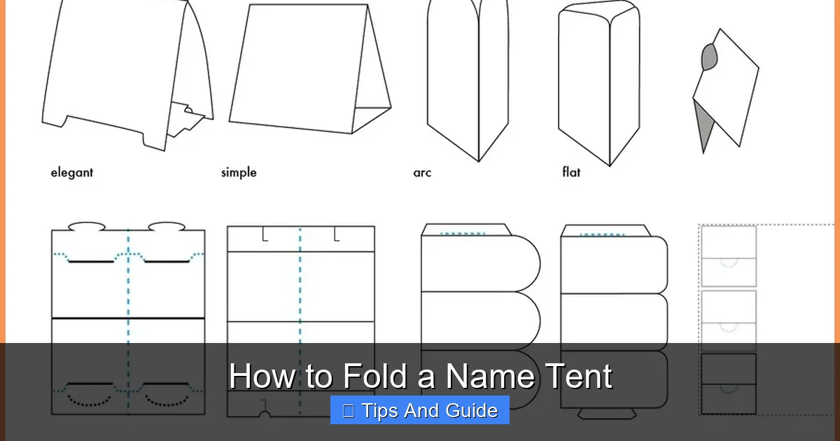 How to Fold a Name Tent