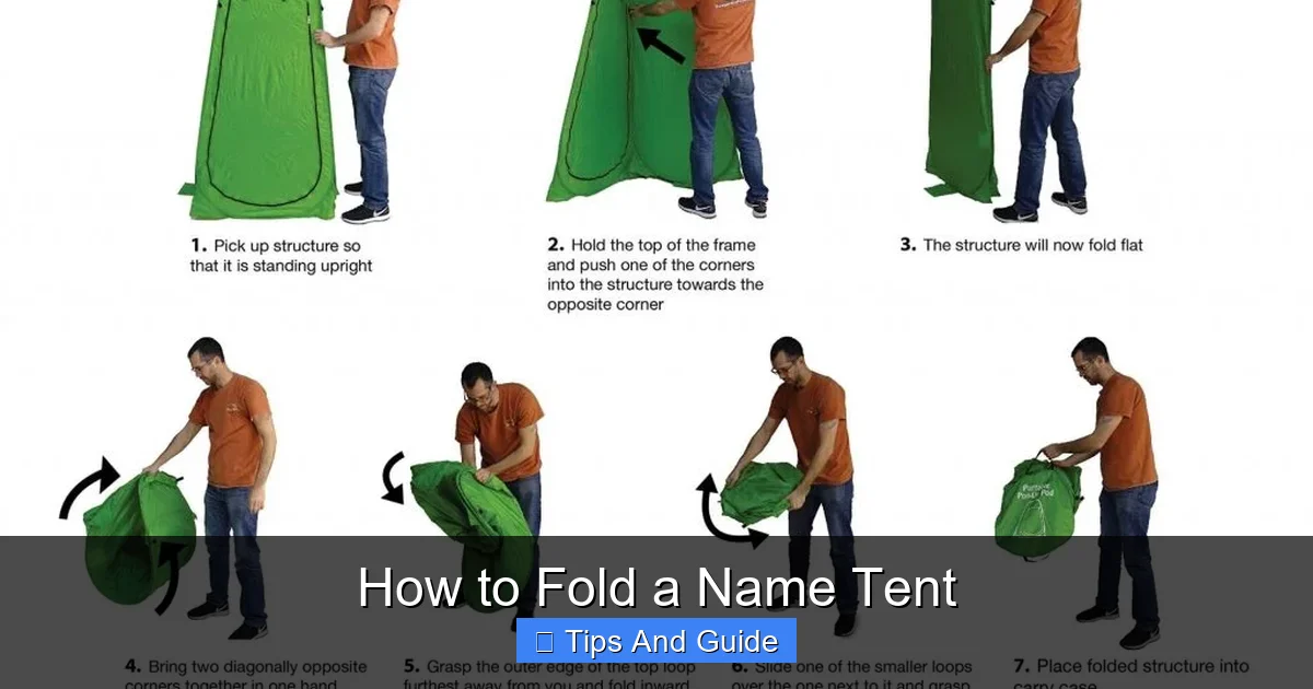 How to Fold a Name Tent