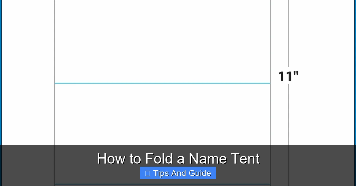 How to Fold a Name Tent