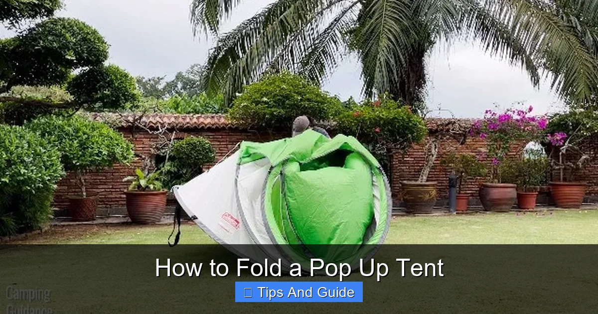 How to Fold a Pop Up Tent