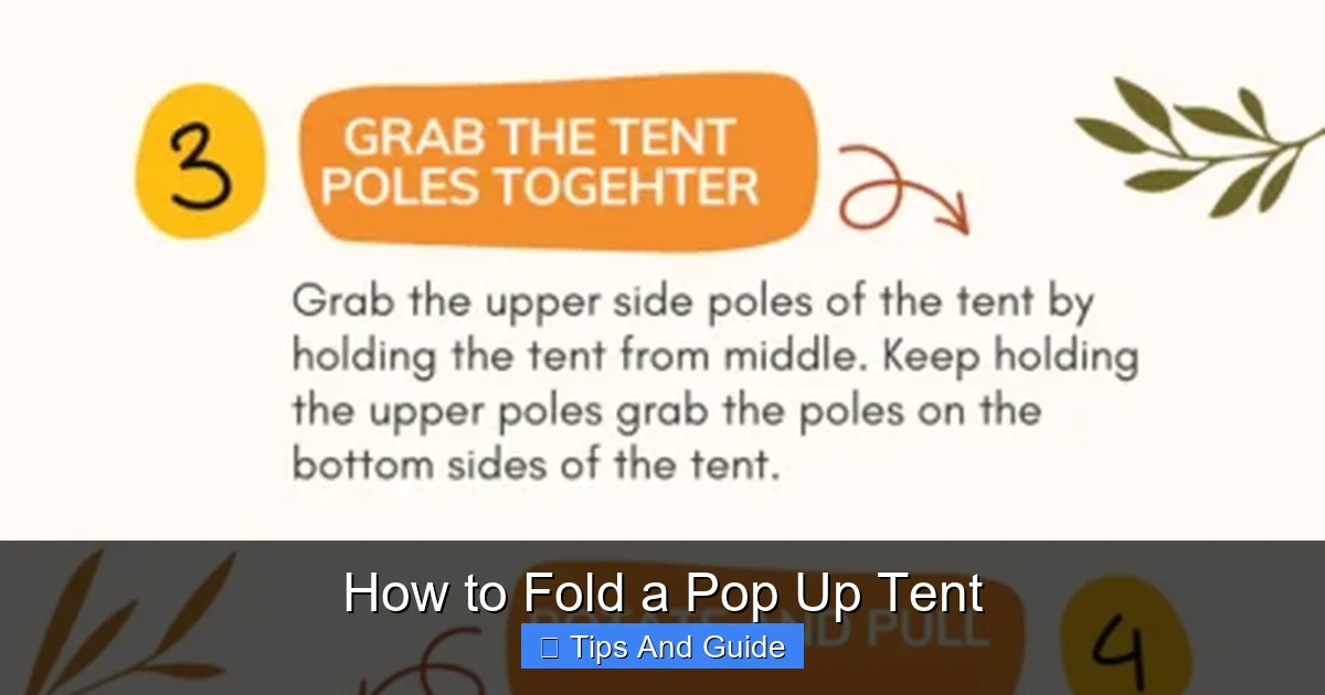 How to Fold a Pop Up Tent