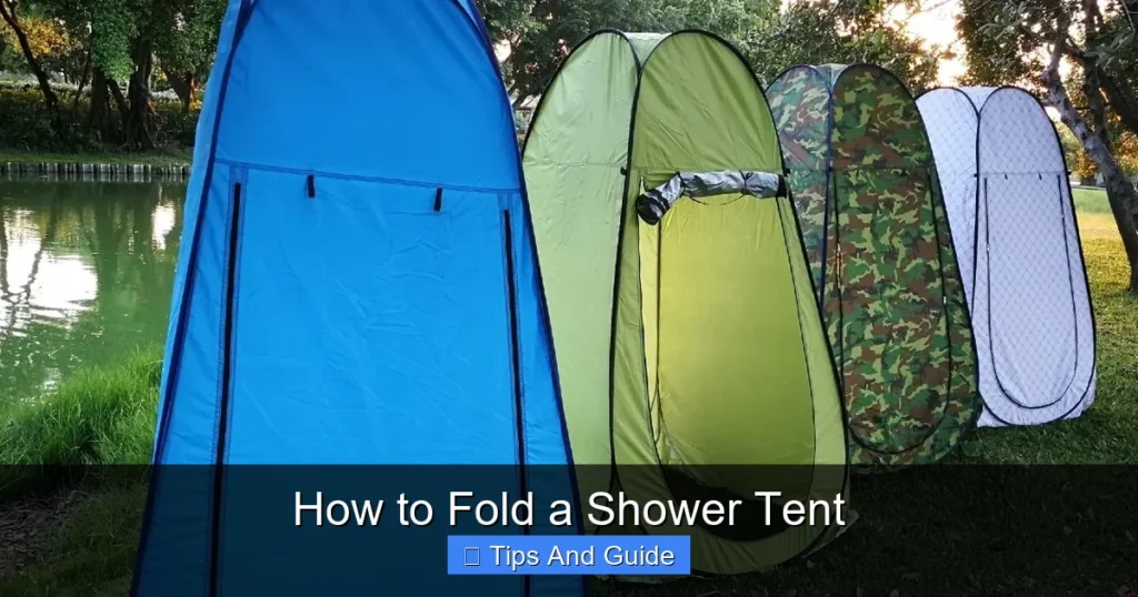 How to Fold a Shower Tent