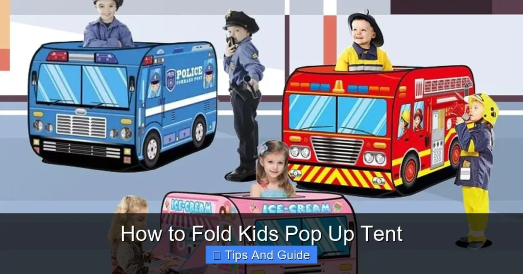 How to Fold Kids Pop Up Tent