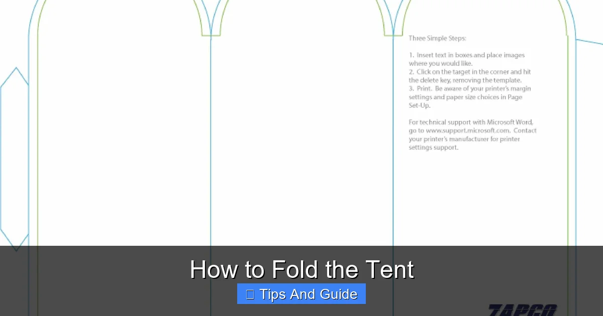 How to Fold the Tent
