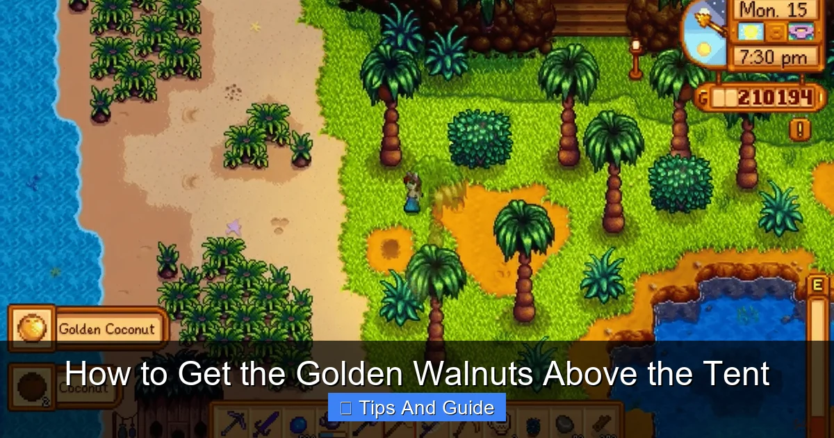 How to Get the Golden Walnuts Above the Tent