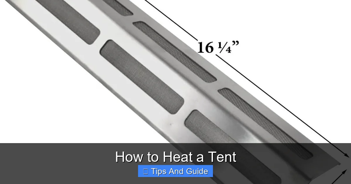 How to Heat a Tent