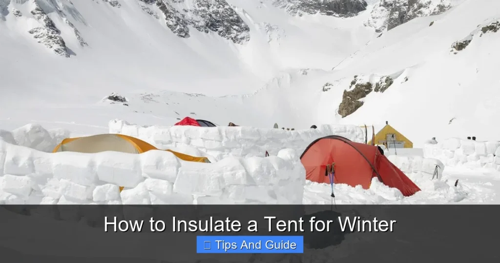 How to Insulate a Tent for Winter