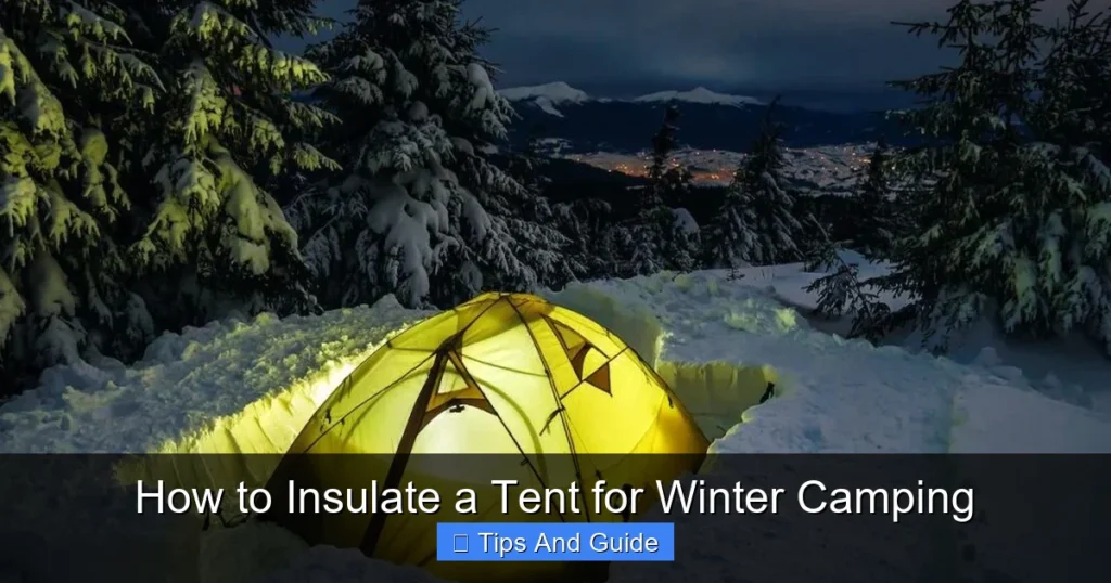 How to Insulate a Tent for Winter Camping