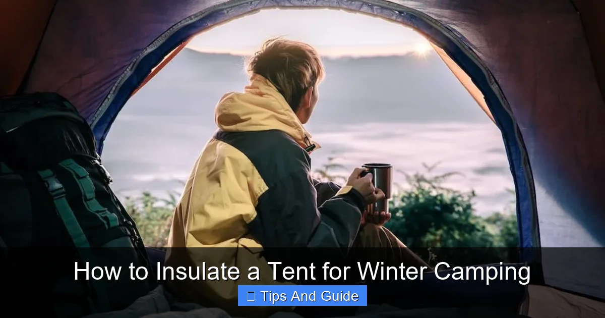How to Insulate a Tent for Winter Camping
