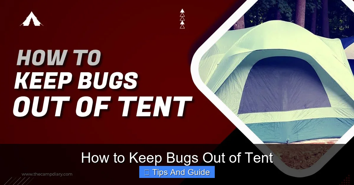 How to Keep Bugs Out of Tent