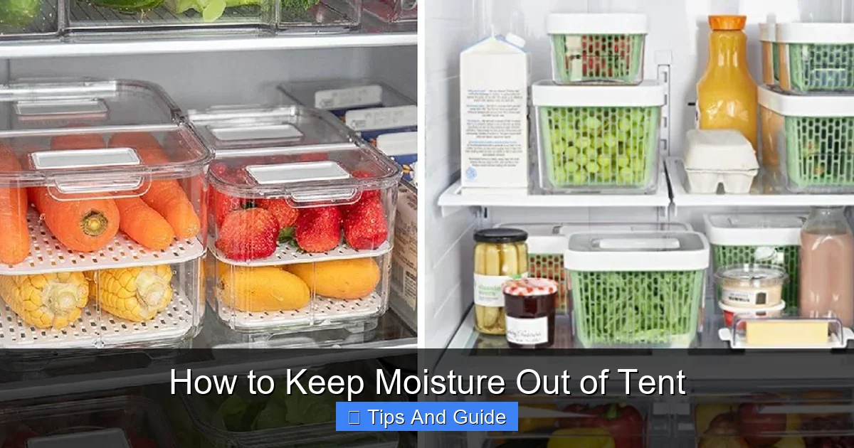 How to Keep Moisture Out of Tent