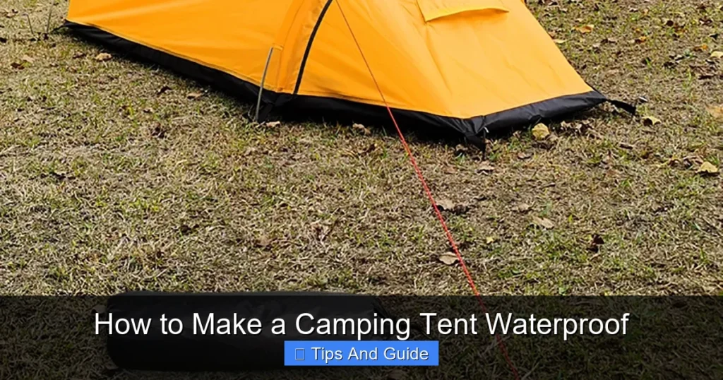 How to Make a Camping Tent Waterproof