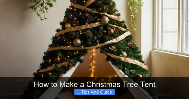 How to Make a Christmas Tree Tent
