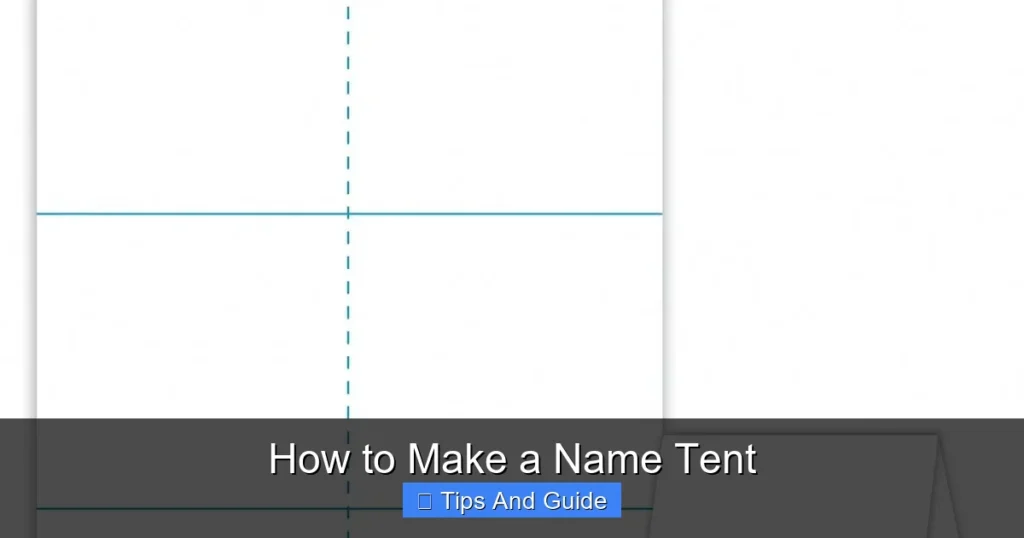 How to Make a Name Tent