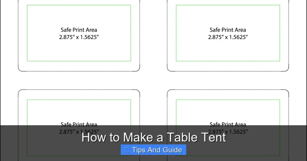 How to Make a Table Tent