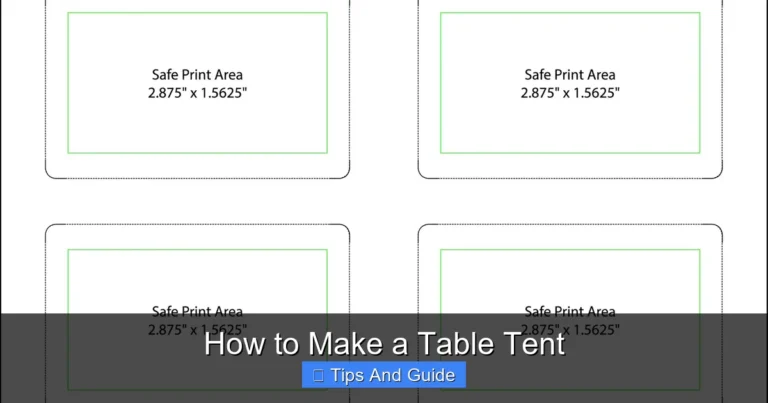 How to Make a Table Tent