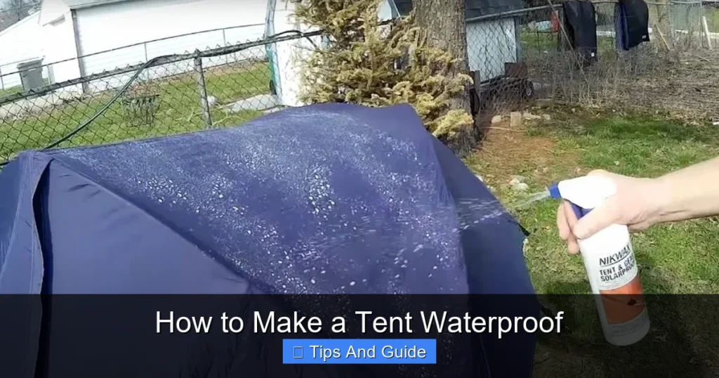 How to Make a Tent Waterproof