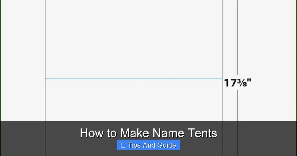 How to Make Name Tents