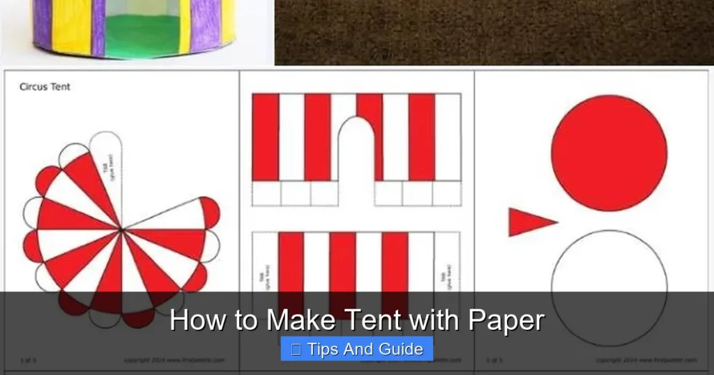 How to Make Tent with Paper