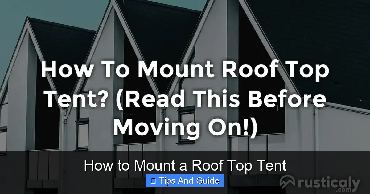 How to Mount a Roof Top Tent