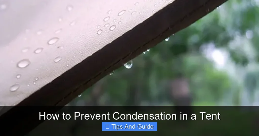 How to Prevent Condensation in a Tent